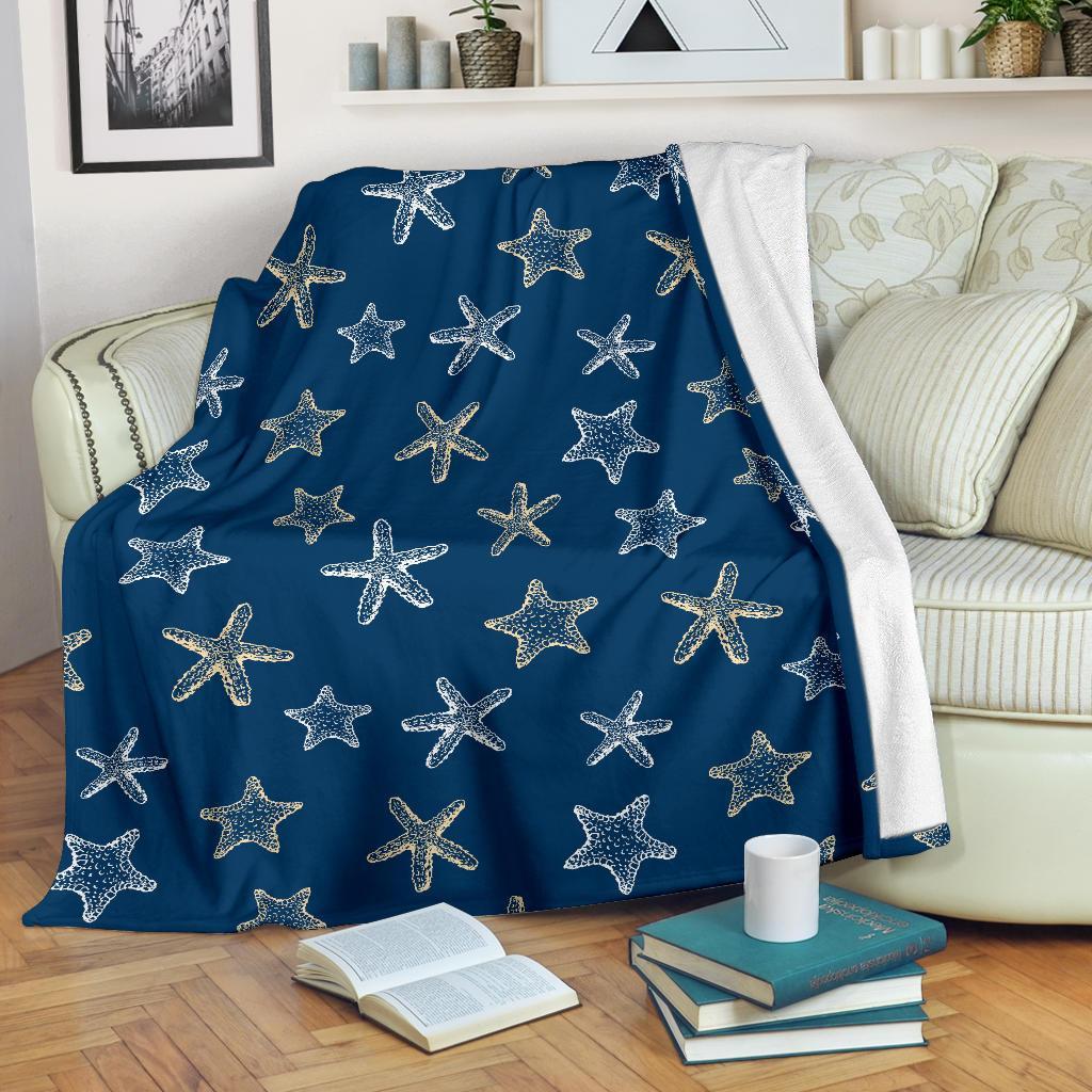 Starfish Pattern Print Blanket-grizzshop