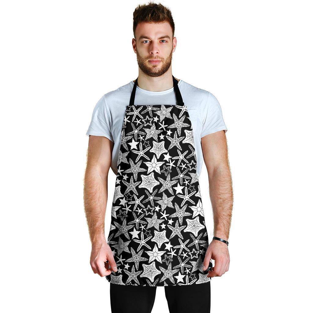 Starfish Print Pattern Men's Apron-grizzshop