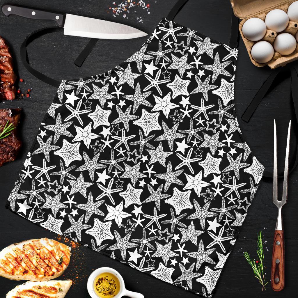 Starfish Print Pattern Men's Apron-grizzshop