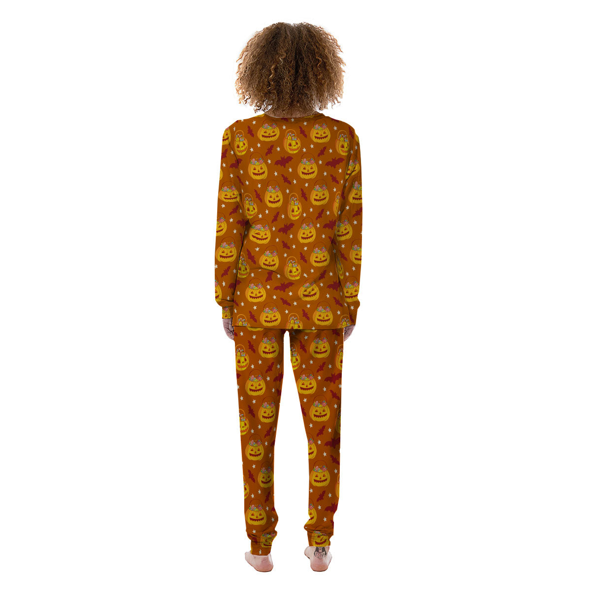 Stars Halloween Print Pattern Women's Pajamas-grizzshop