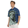 Statue Of Liberty American Print Men's Short Sleeve Shirts-grizzshop