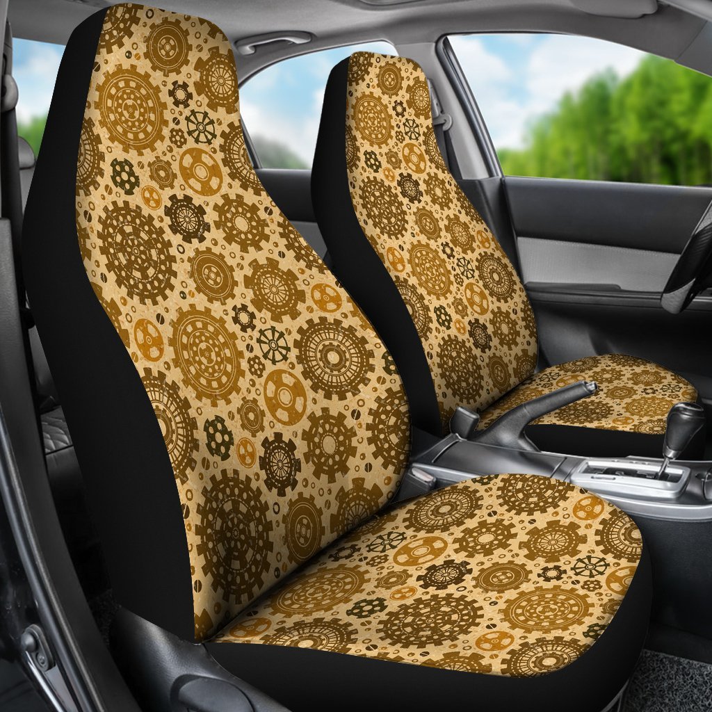 Steampunk Print Pattern Car Seat Cover-grizzshop