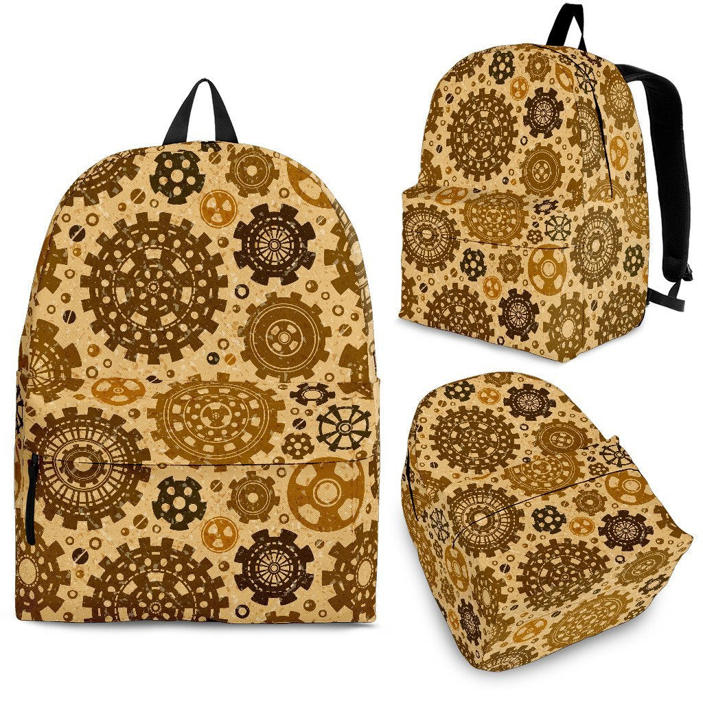 Steampunk Print Pattern Premium Backpack-grizzshop