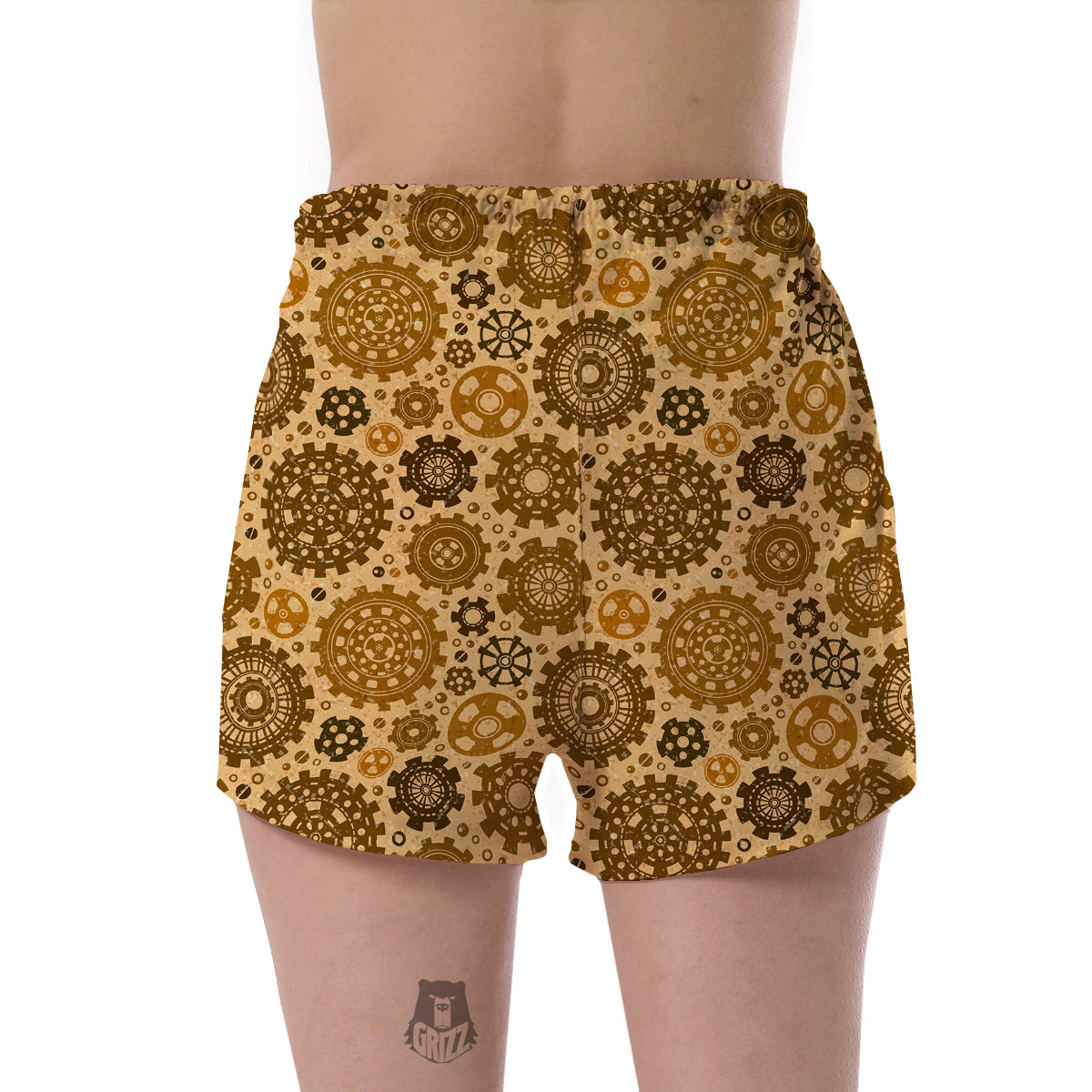 Steampunk Print Pattern Women's Shorts-grizzshop