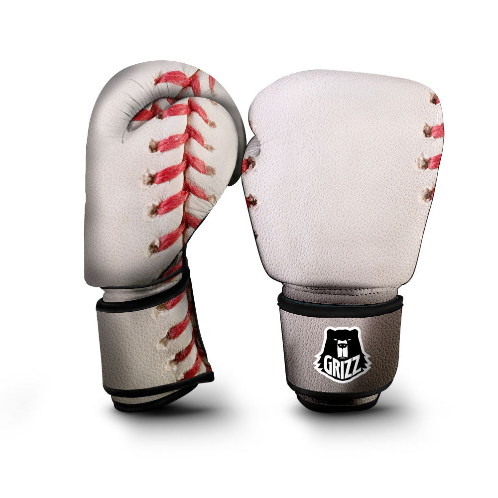 Stitching Baseball Print Boxing Gloves-grizzshop