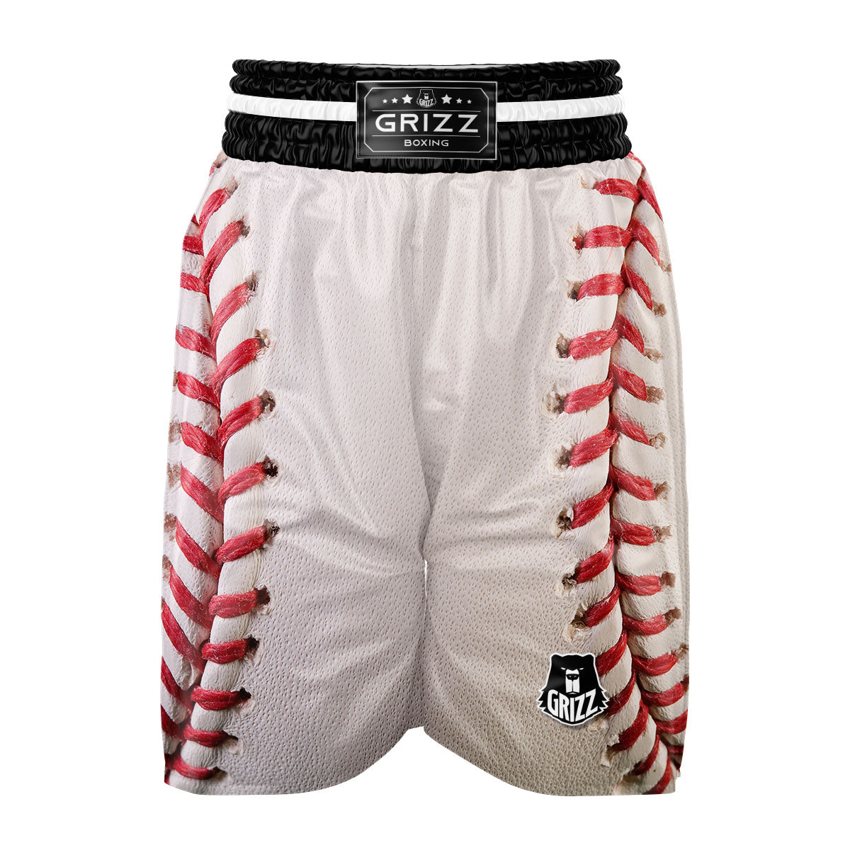 Stitching Baseball Print Boxing Shorts-grizzshop