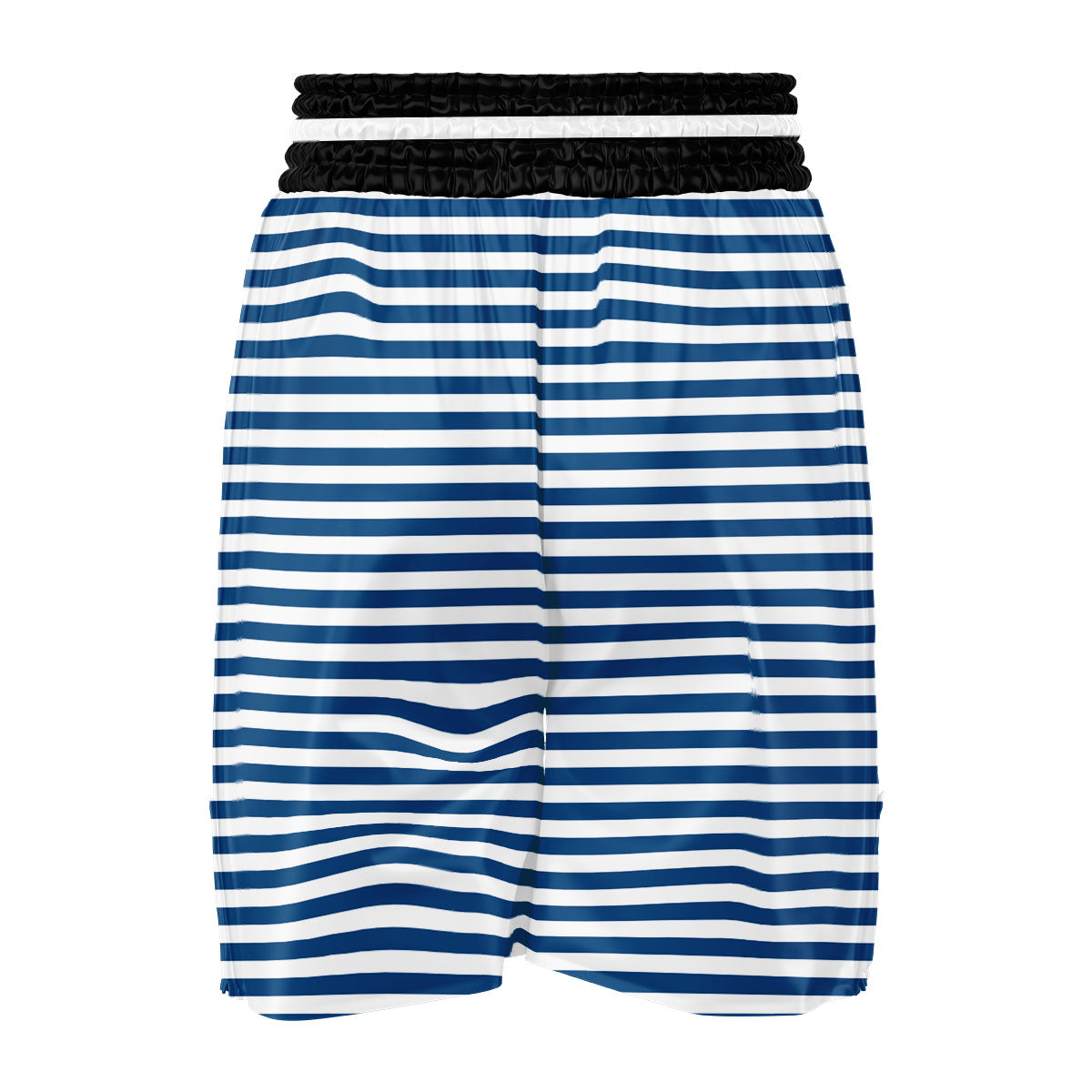 Striped Blue Print Pattern Boxing Shorts-grizzshop