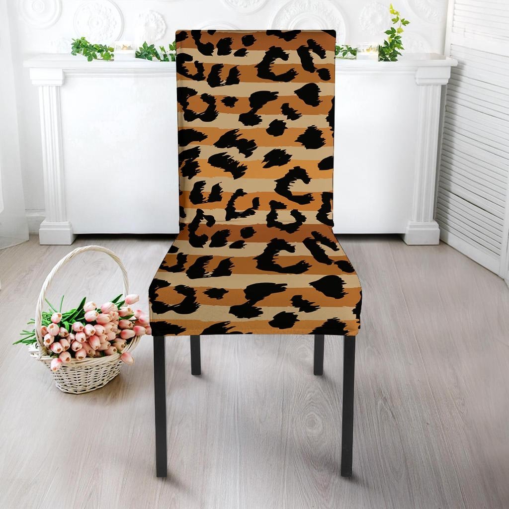 Striped Leopard Chair Cover-grizzshop