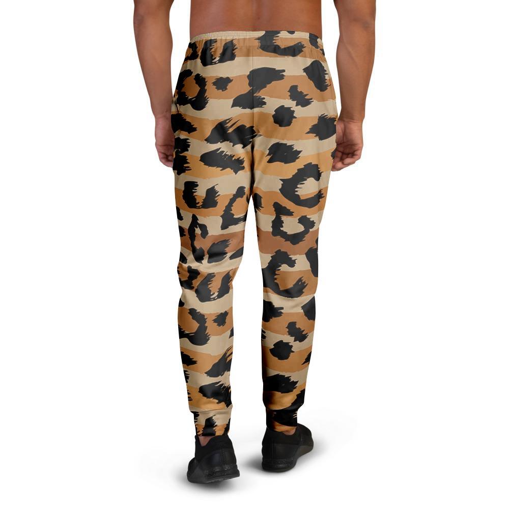 Striped Leopard Men's Joggers-grizzshop