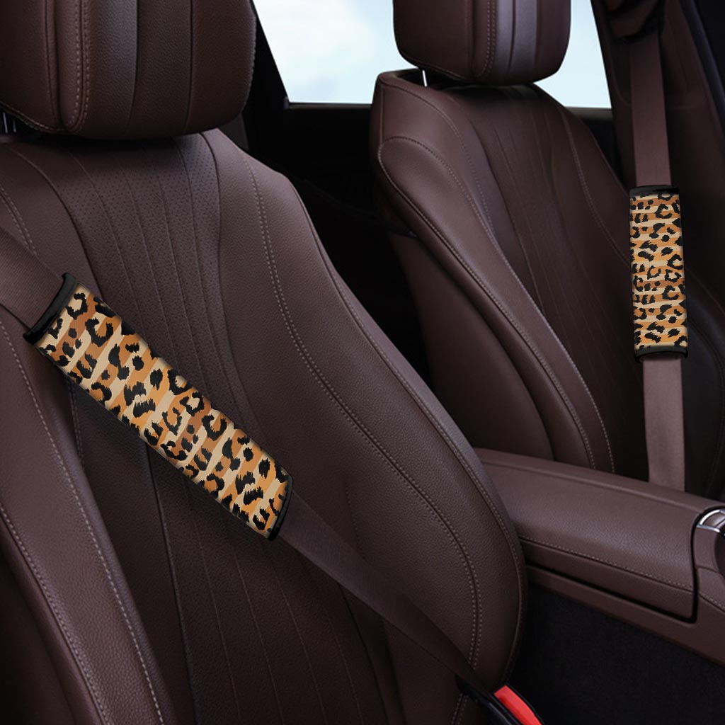 Striped Leopard Seat Belt Cover-grizzshop