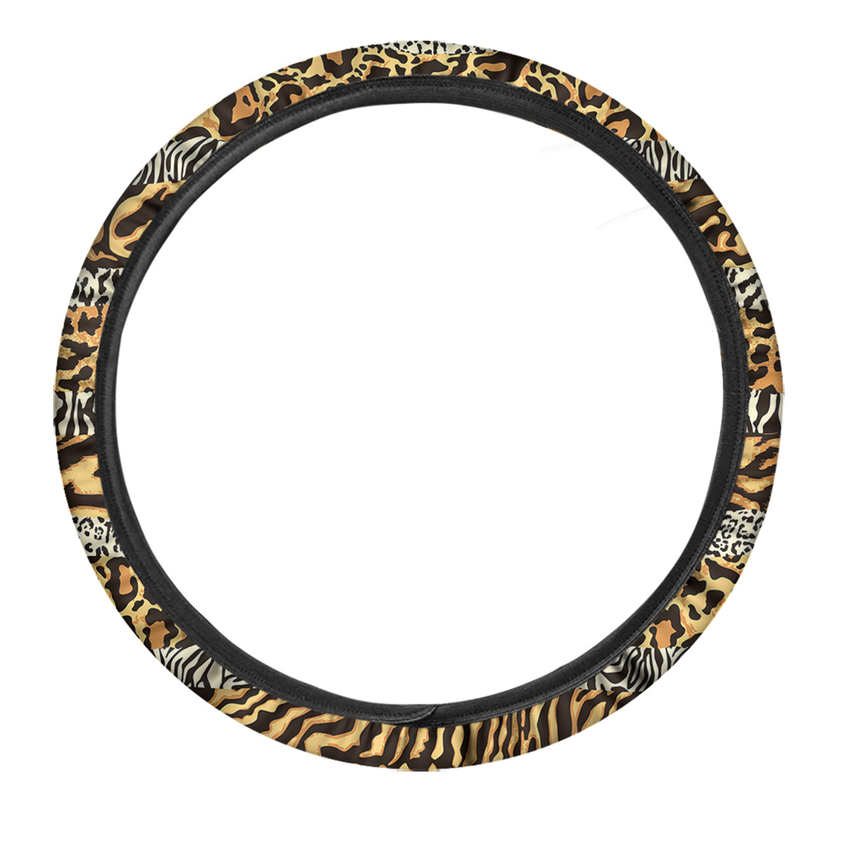 Striped Tiger Skins Print Pattern Car Steering Wheel Cover-grizzshop