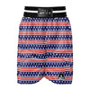 Striped USA Print Pattern Boxing Shorts-grizzshop