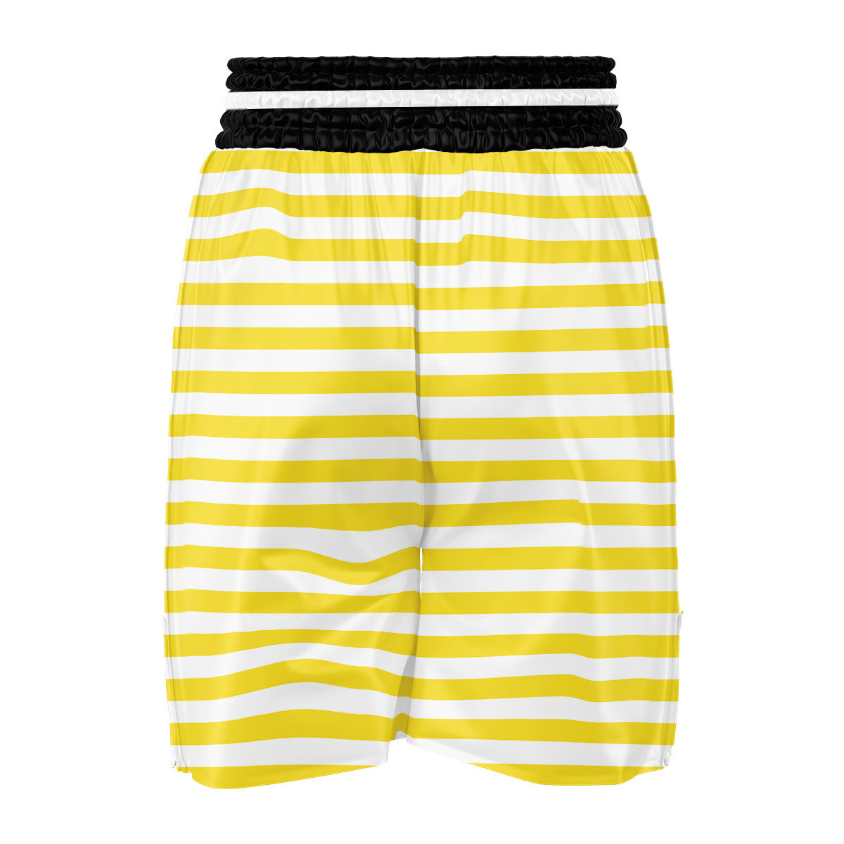 Striped Yellow Print Pattern Boxing Shorts-grizzshop