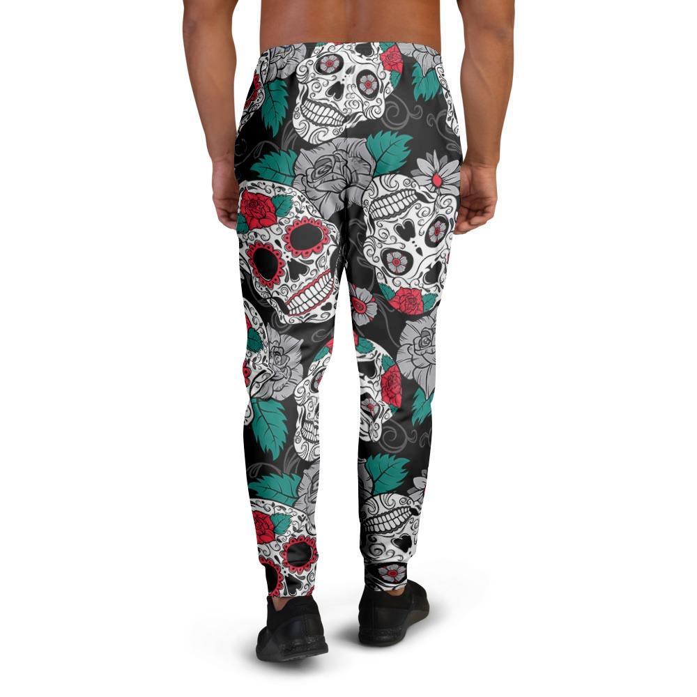 Sugar Skull Men's Joggers-grizzshop