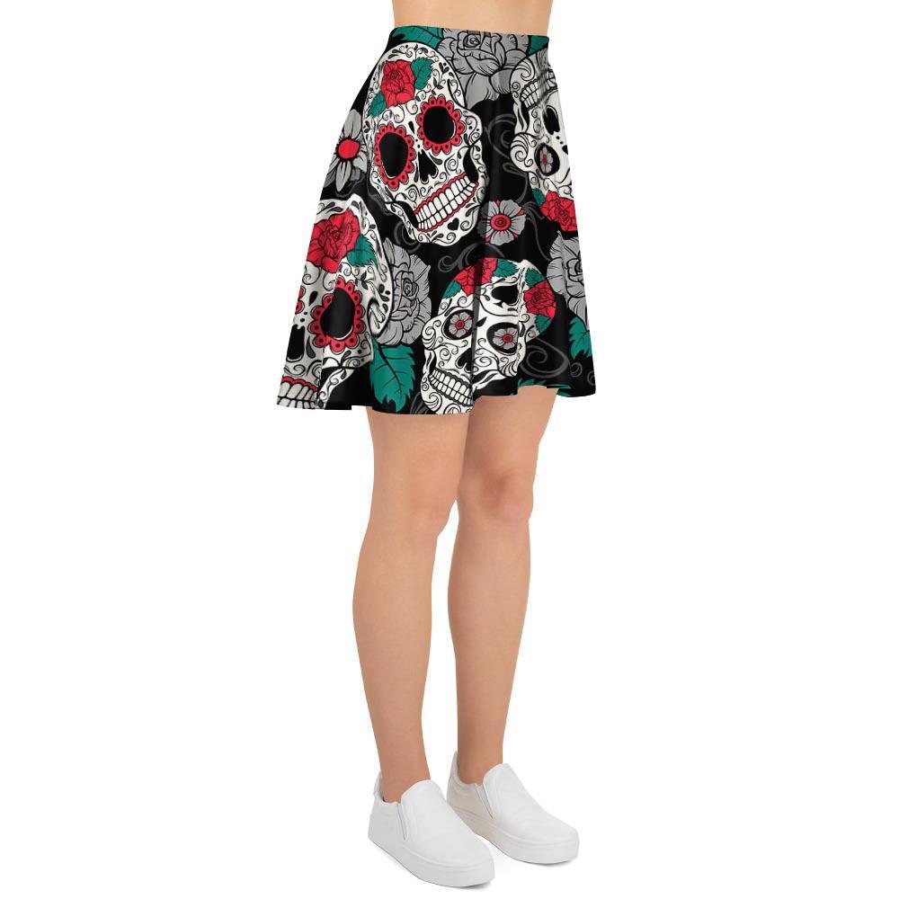 Sugar Skull Women's Skirt-grizzshop