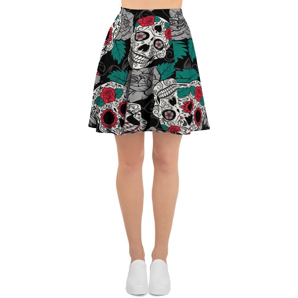 Sugar Skull Women's Skirt-grizzshop