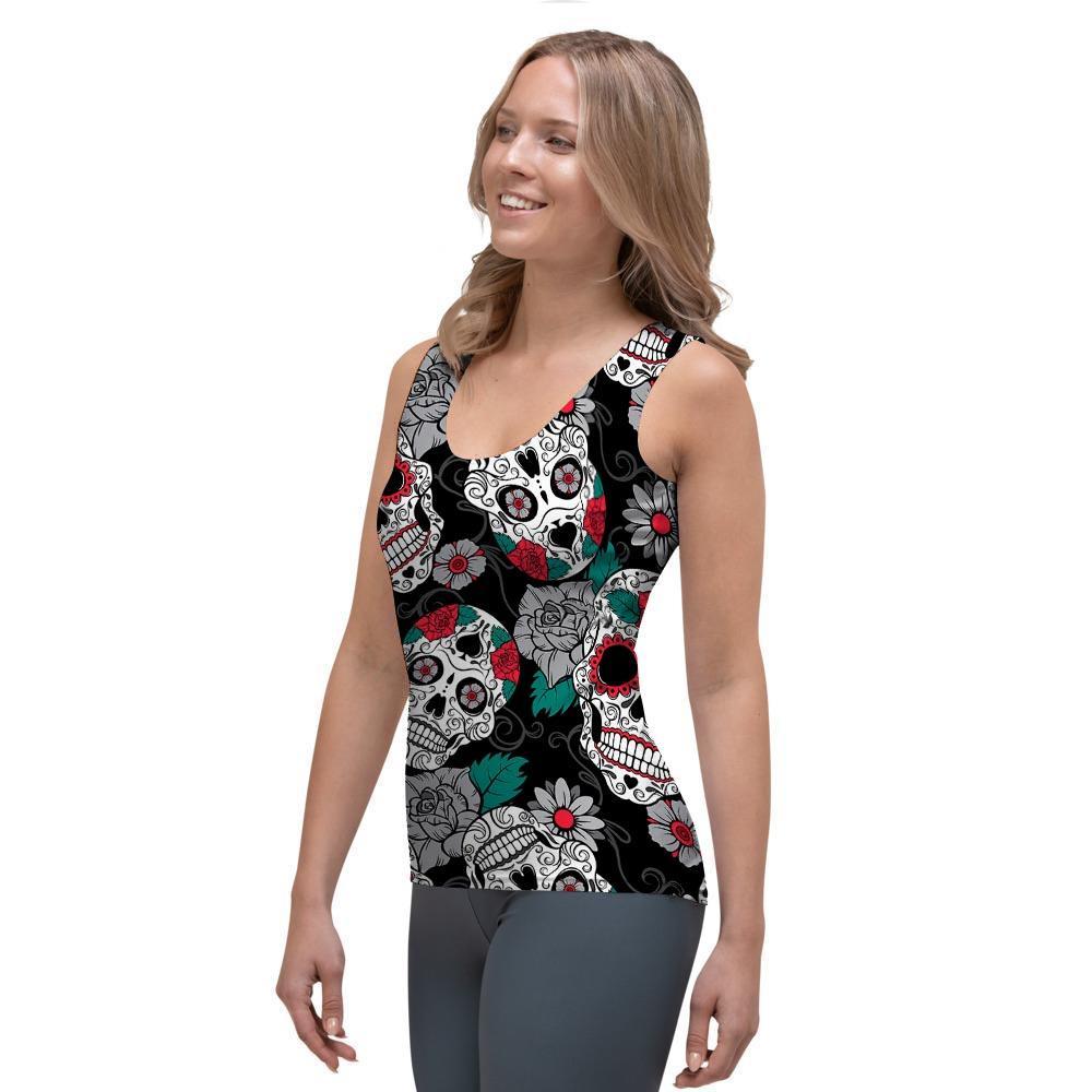 Sugar Skull Women's Tank Top-grizzshop