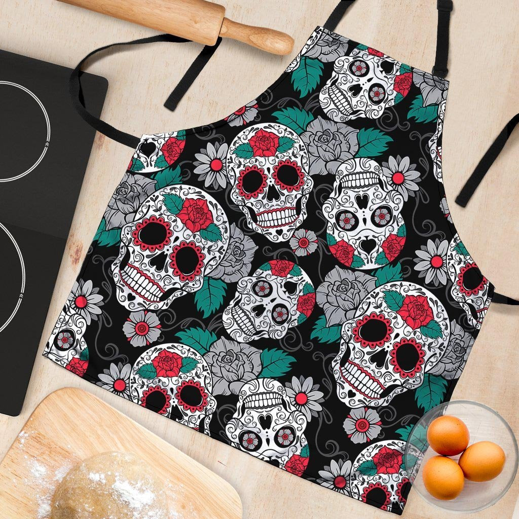 Sugar Skull Women's Apron-grizzshop
