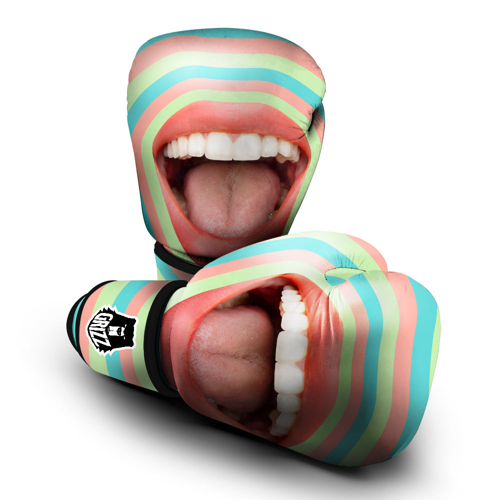 Summer Time Mood Mouth Print Boxing Gloves-grizzshop