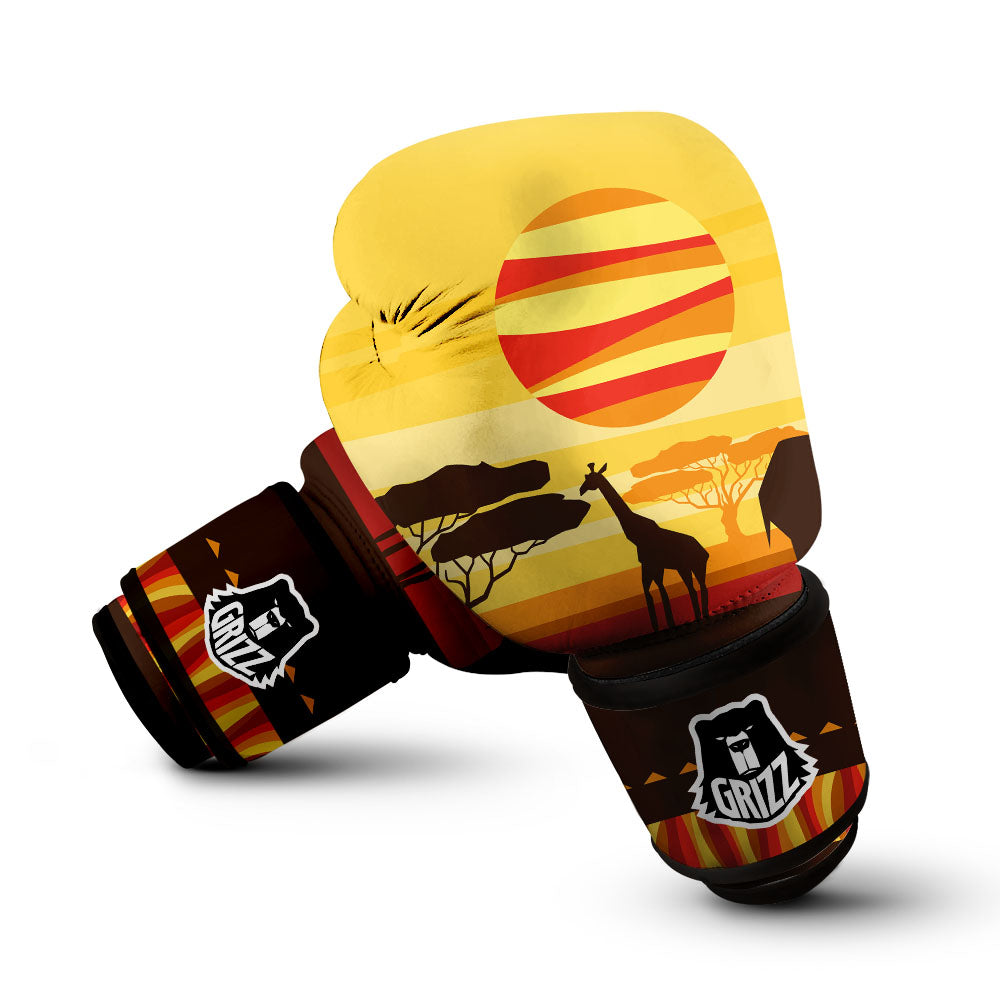 Sun African Print Boxing Gloves-grizzshop