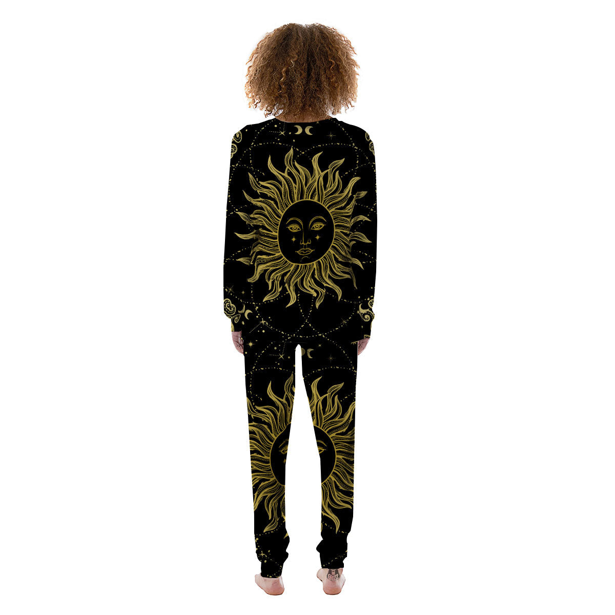 Sun Celestial Vintage Print Women's Pajamas-grizzshop