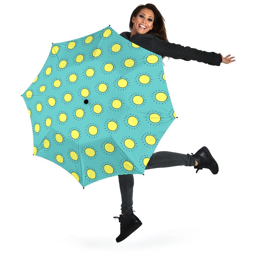 Sun Cute Pattern Print Automatic Foldable Umbrella-grizzshop