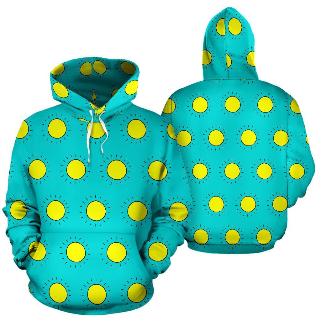 Sun Cute Pattern Print Men Women Pullover Hoodie-grizzshop