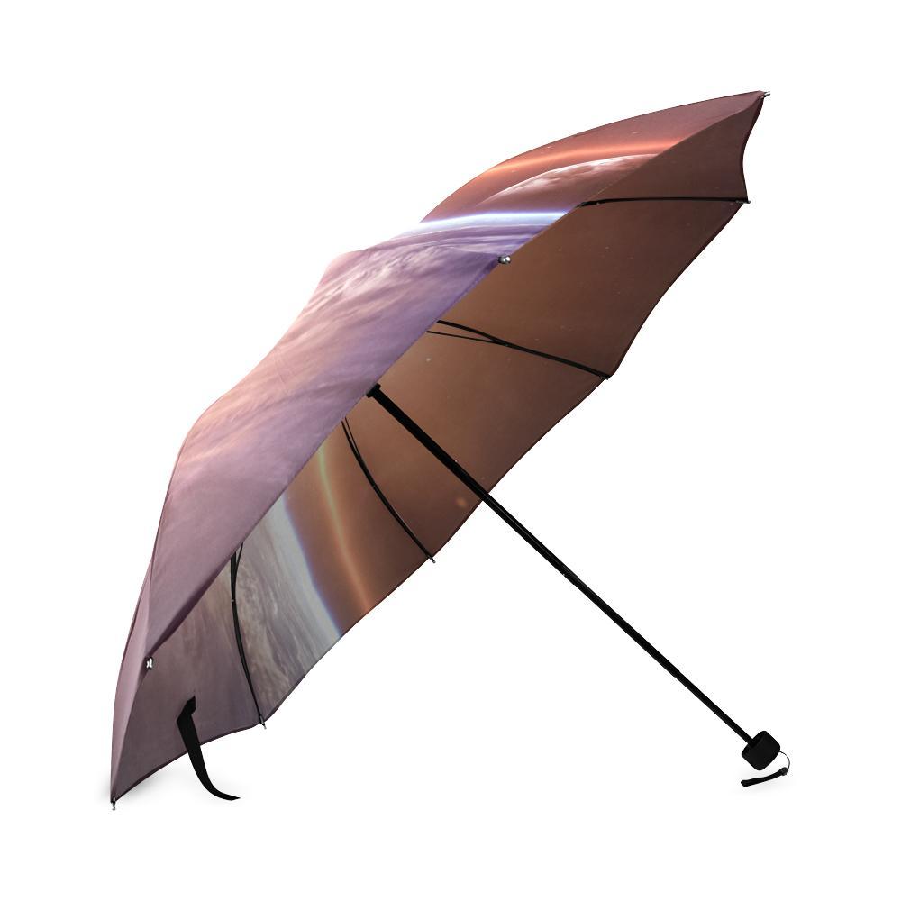 Sun Galaxy Space Earth Print Foldable Umbrella-grizzshop