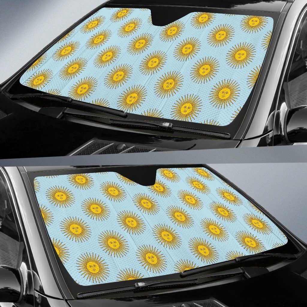 Sun Print Pattern Car Sun Shade-grizzshop