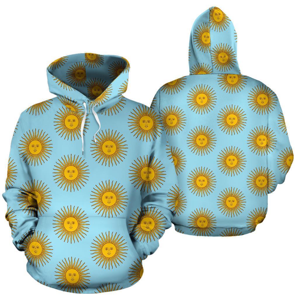 Sun Print Pattern Men Women Pullover Hoodie-grizzshop