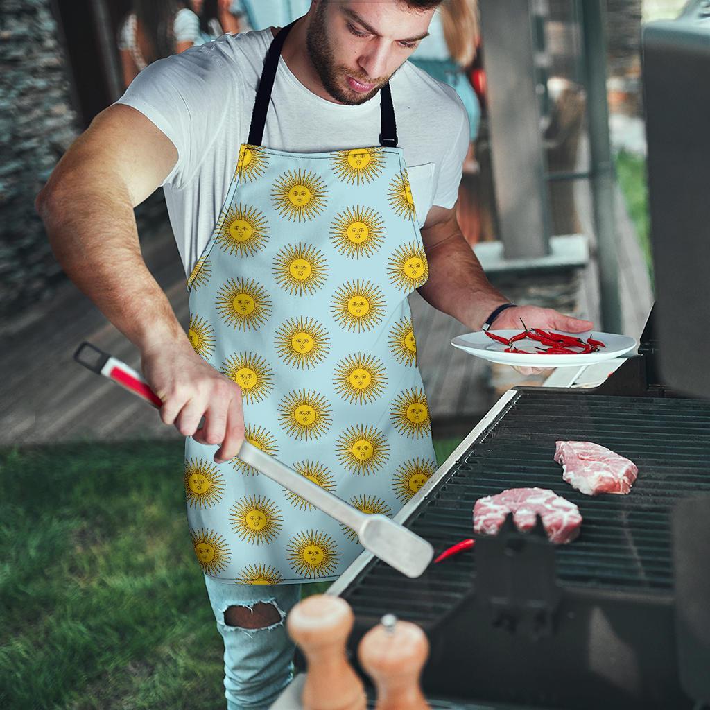 Sun Print Pattern Men's Apron-grizzshop