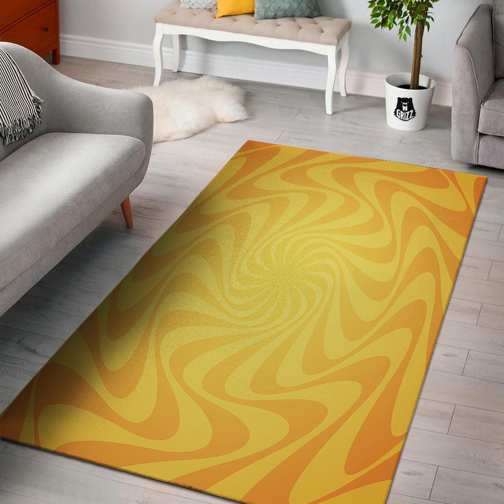 Sun Psychedelic Burning Print Floor Mat-grizzshop