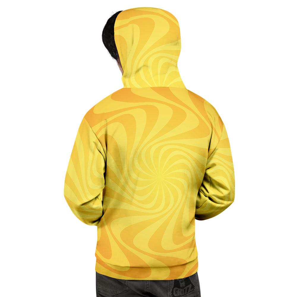 Sun Psychedelic Burning Print Men's Hoodie-grizzshop