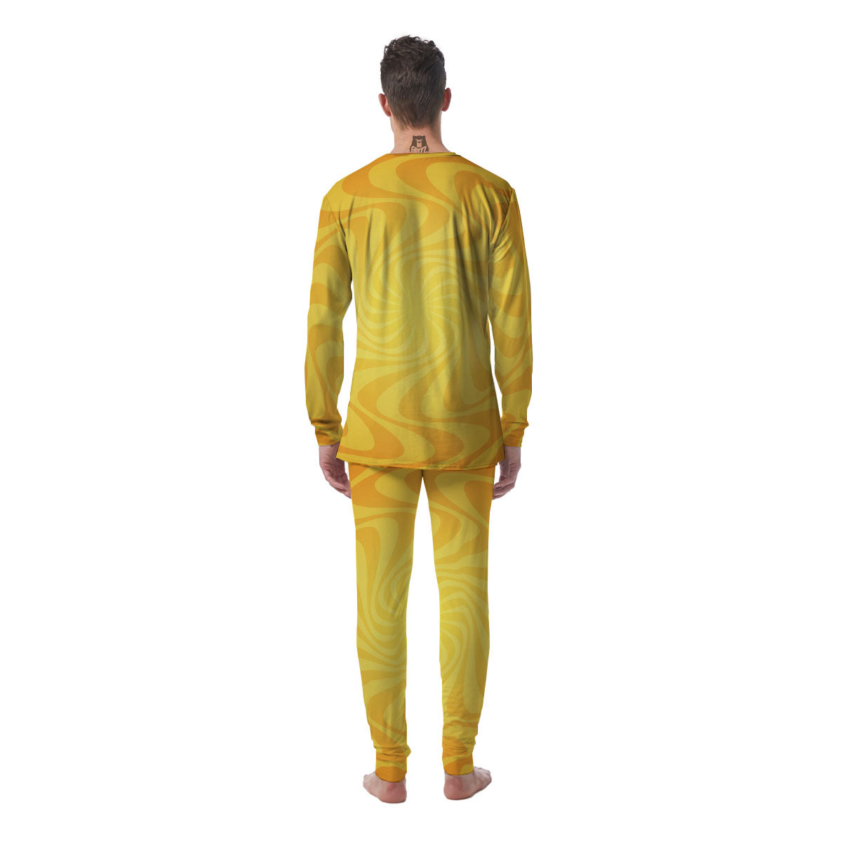 Sun Psychedelic Burning Print Men's Pajamas-grizzshop