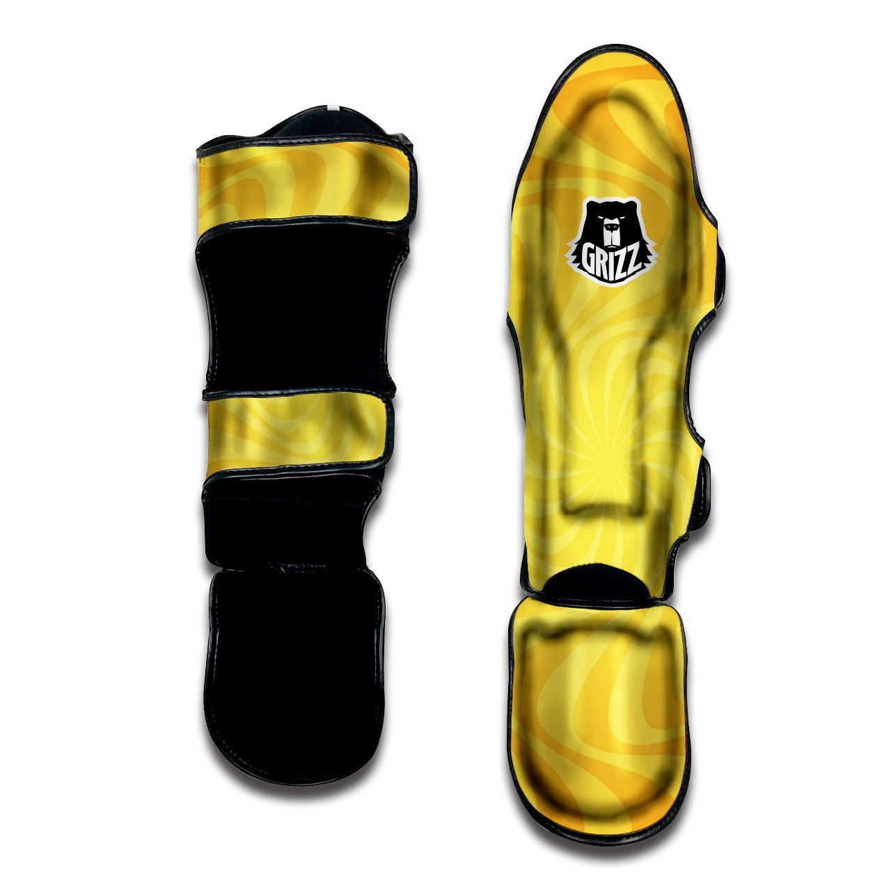 Sun Psychedelic Burning Print Muay Thai Shin Guards-grizzshop