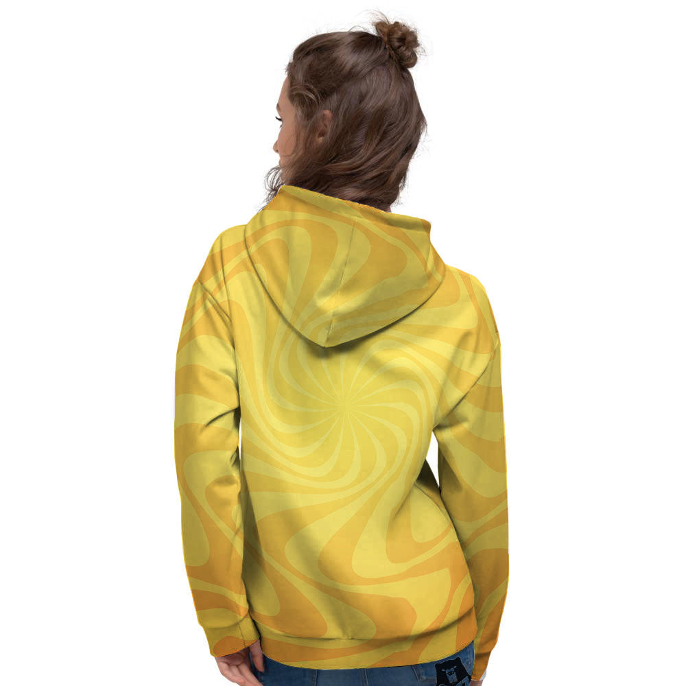 Sun Psychedelic Burning Print Women's Hoodie-grizzshop
