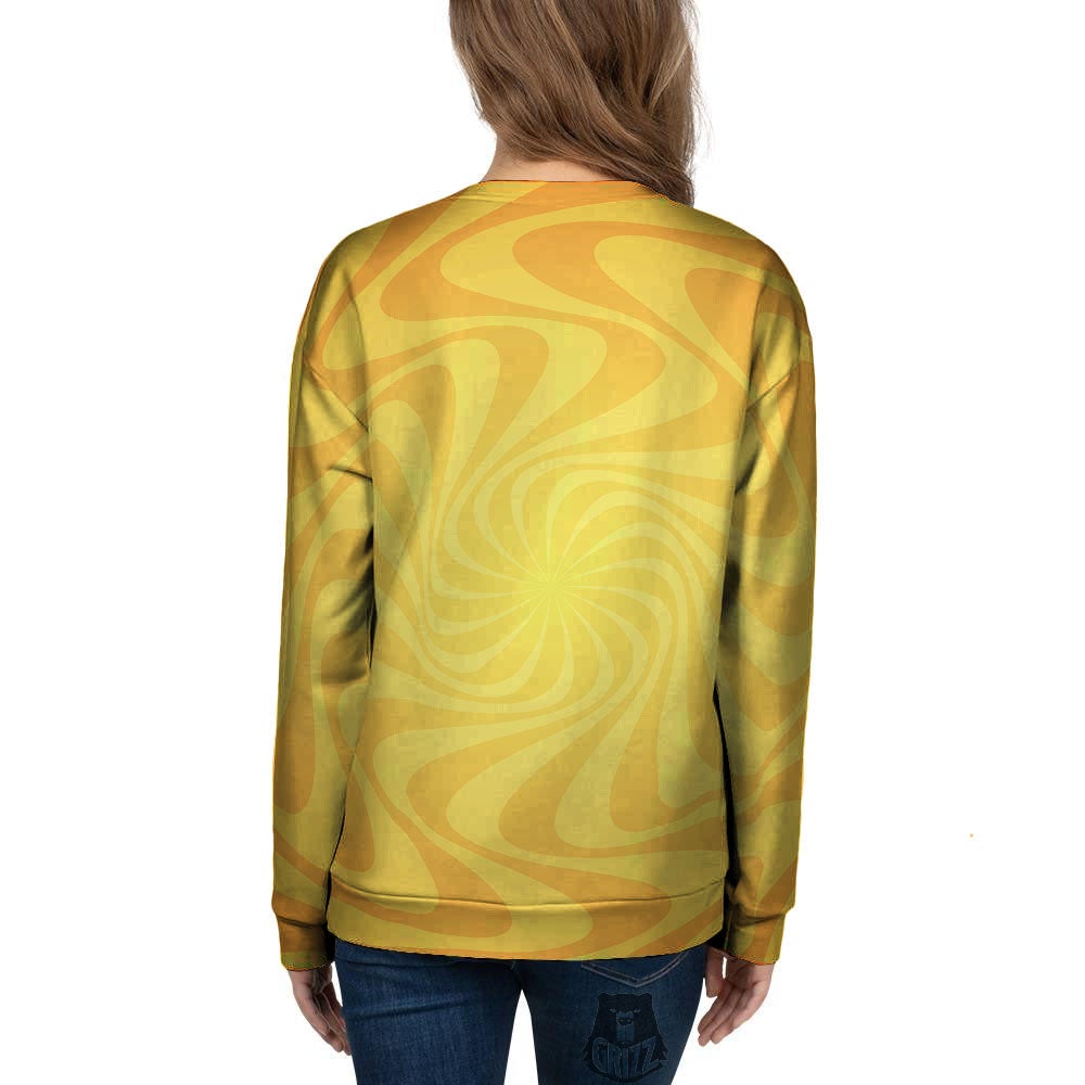 Sun Psychedelic Burning Print Women's Sweatshirt-grizzshop