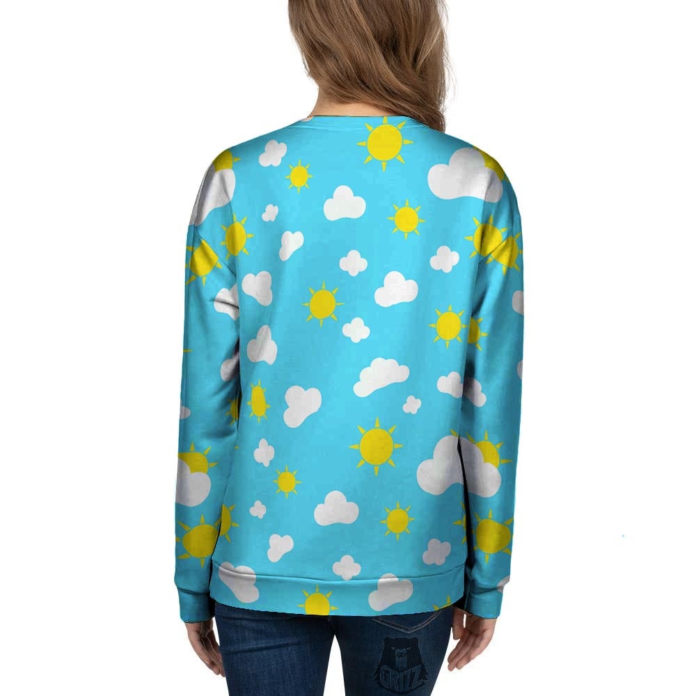 Sun Shiny Print Pattern Women's Sweatshirt-grizzshop