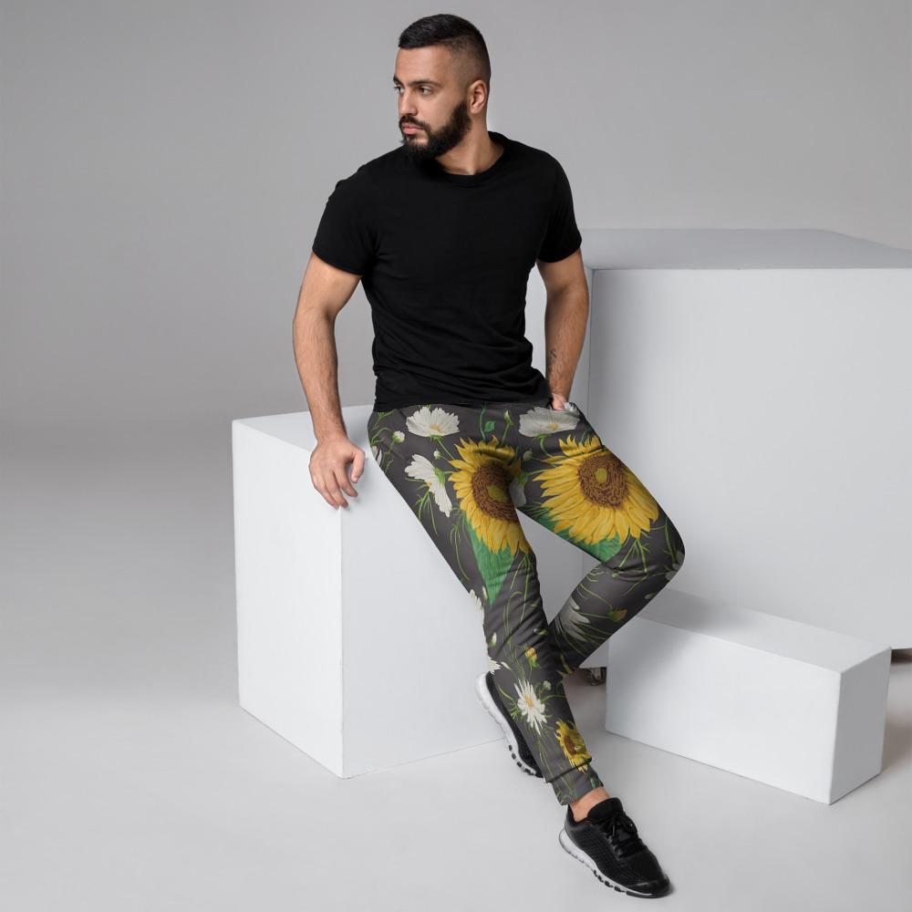 Sunflower And Chamomile Men's Joggers-grizzshop
