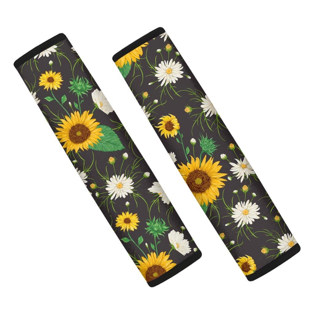 Sunflower And Chamomile Seat Belt Cover-grizzshop