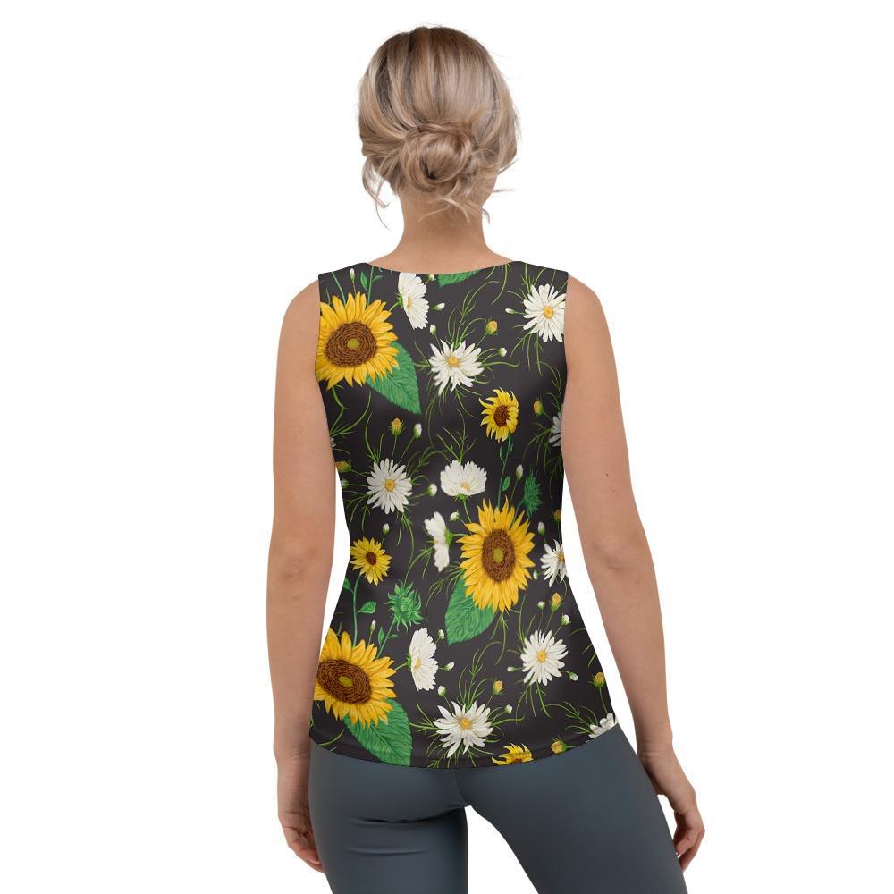 Sunflower And Chamomile Women's Tank Top-grizzshop