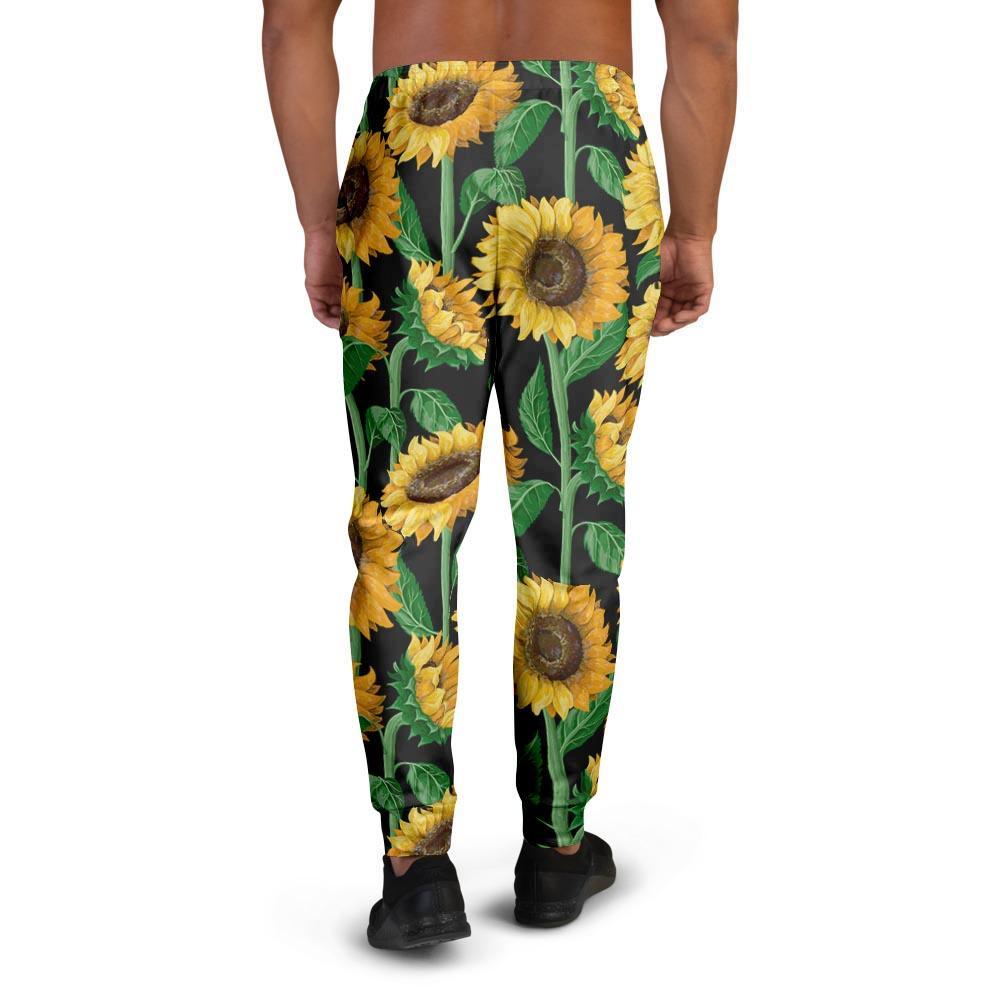 Sunflower Black Print Men's Joggers-grizzshop