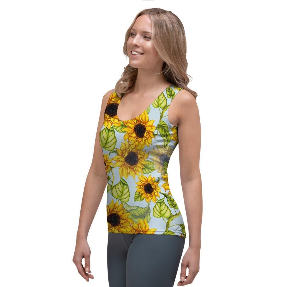 Sunflower Blue Women's Tank Top-grizzshop
