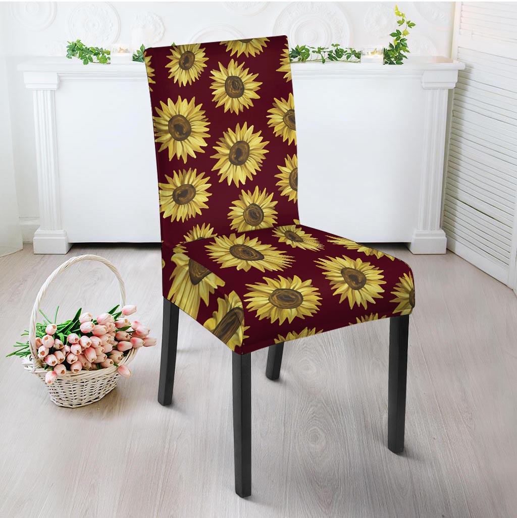Sunflower Brown Chair Cover-grizzshop