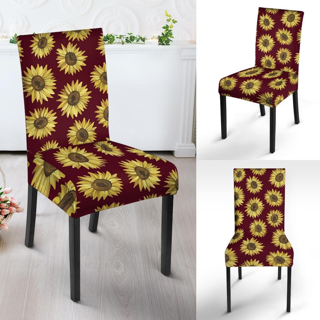 Sunflower Brown Chair Cover-grizzshop