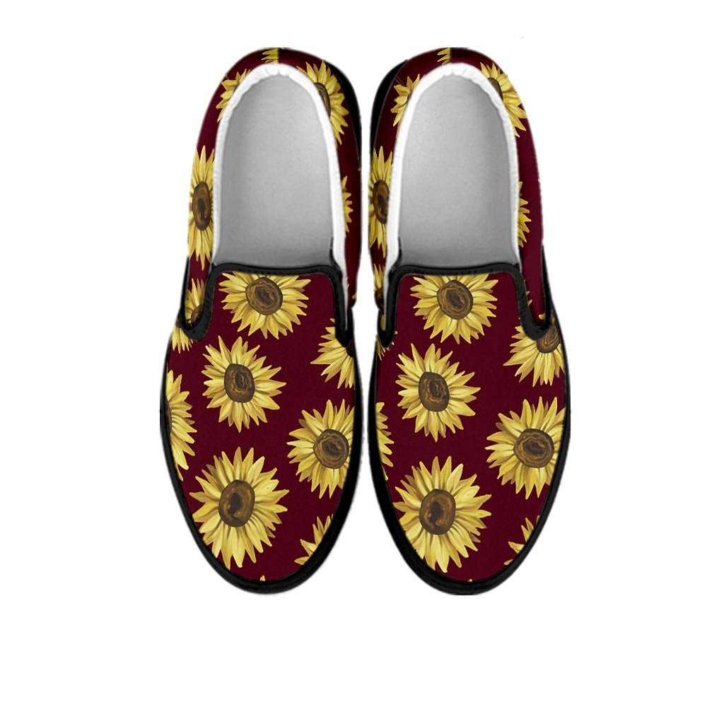 Sunflower Brown Women's Slip On Sneakers-grizzshop
