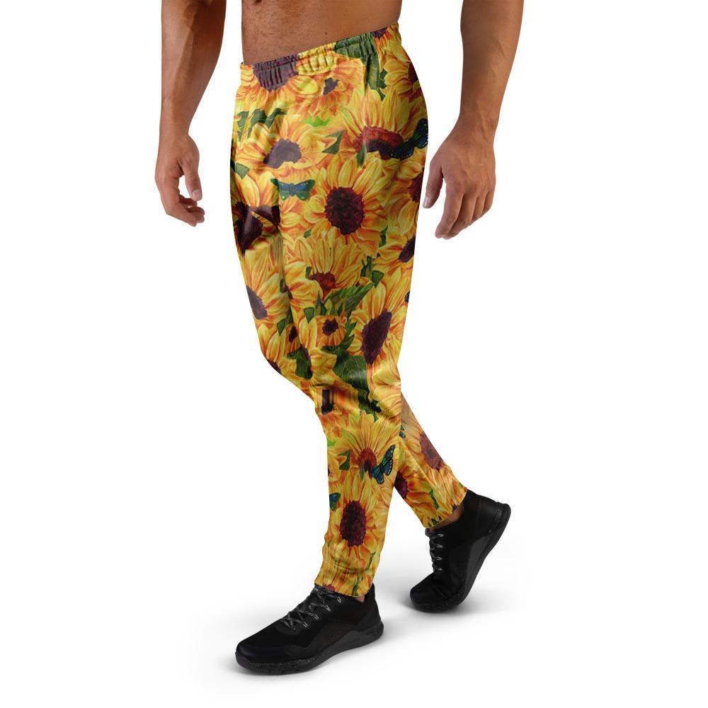 Sunflower Butterfly Men's Joggers-grizzshop
