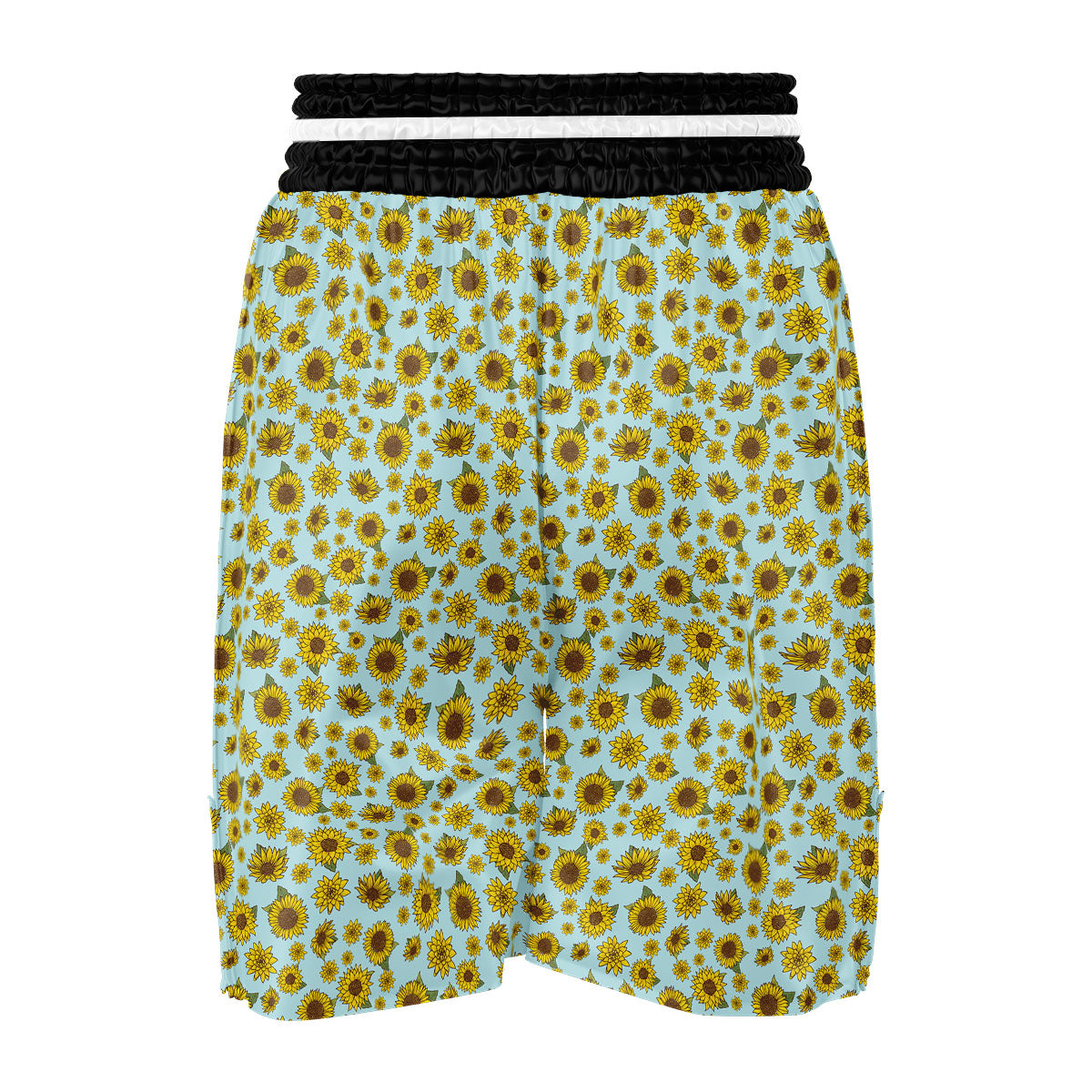 Sunflower Doodle Print Pattern Boxing Shorts-grizzshop