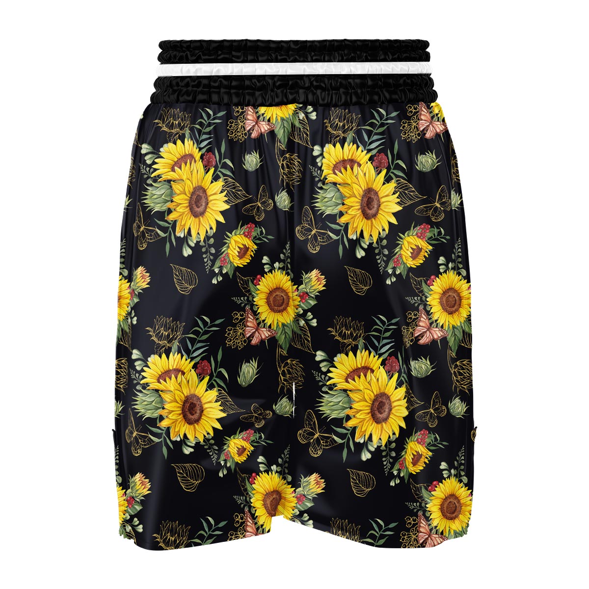 Sunflower Field Print Pattern Boxing Shorts-grizzshop