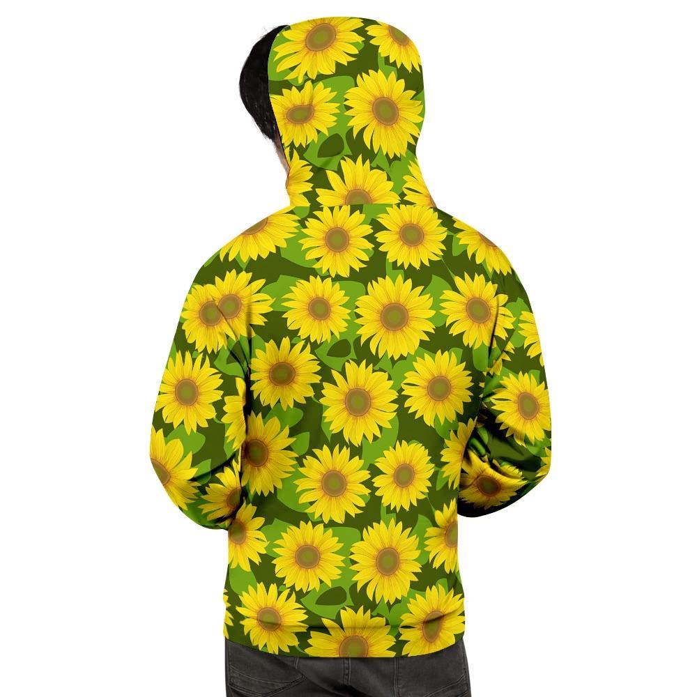 Sunflower Flower Print Men's Hoodie-grizzshop